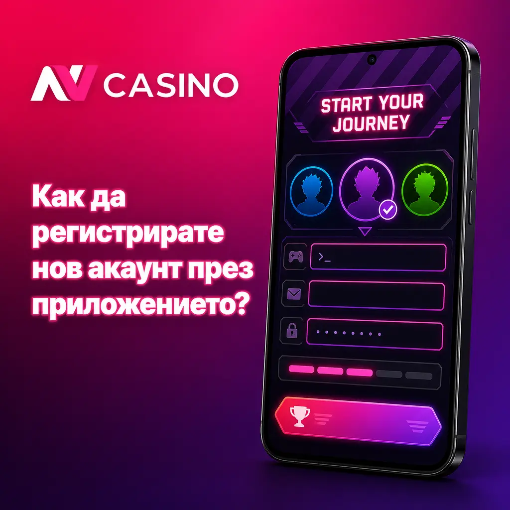Регистрация в приложението на NV CASINO