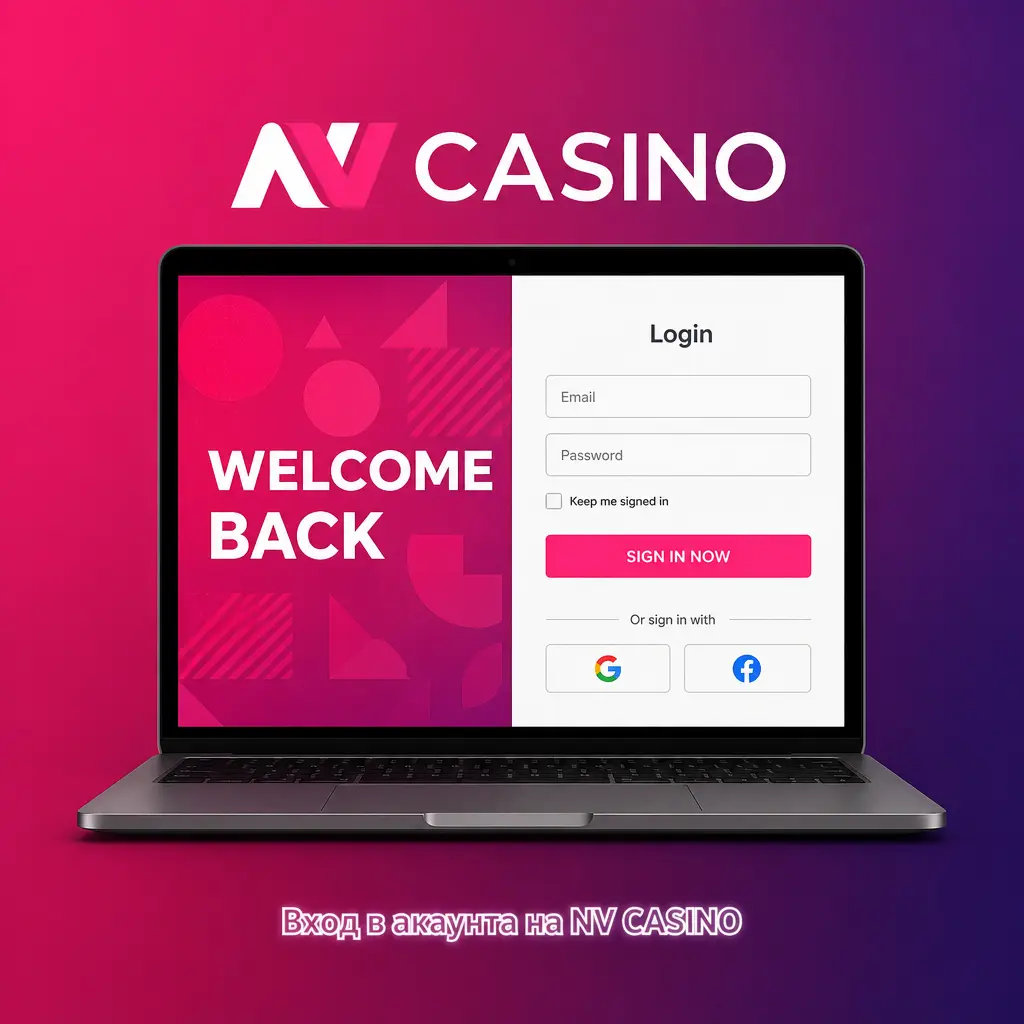 Вход в акаунта на NV CASINO